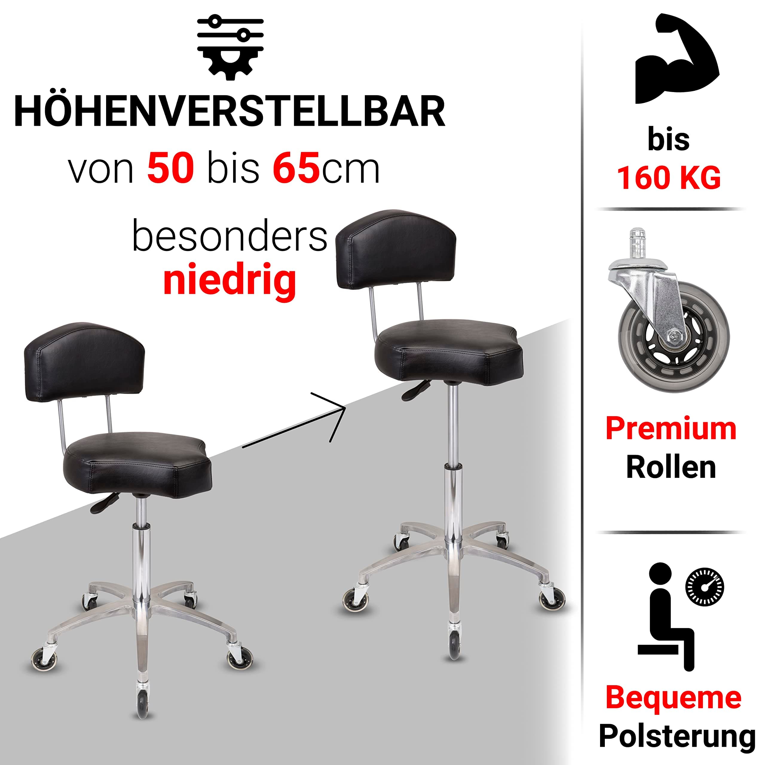 Stützende Rückenlehne