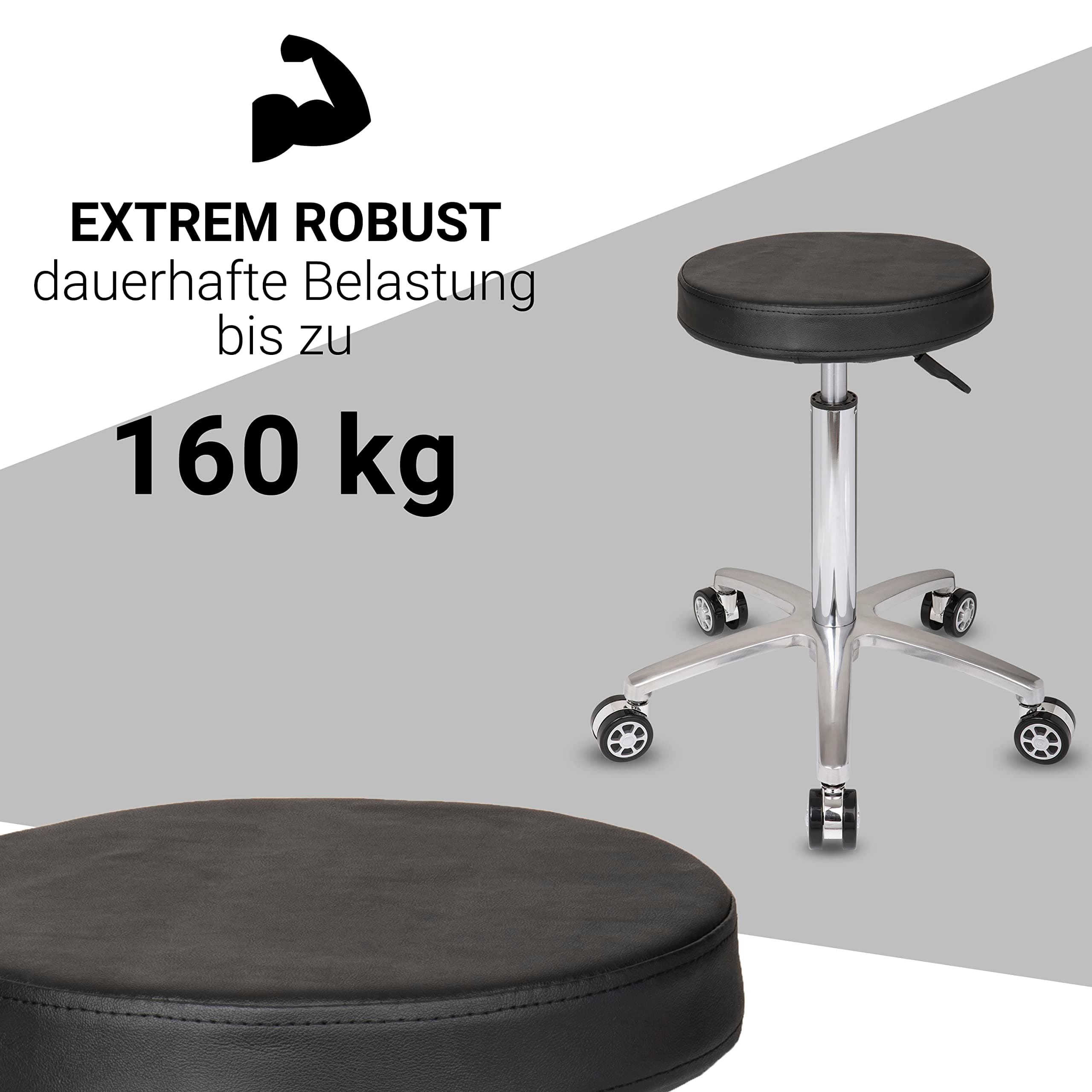 Höhenverstellbar & 360° drehbar