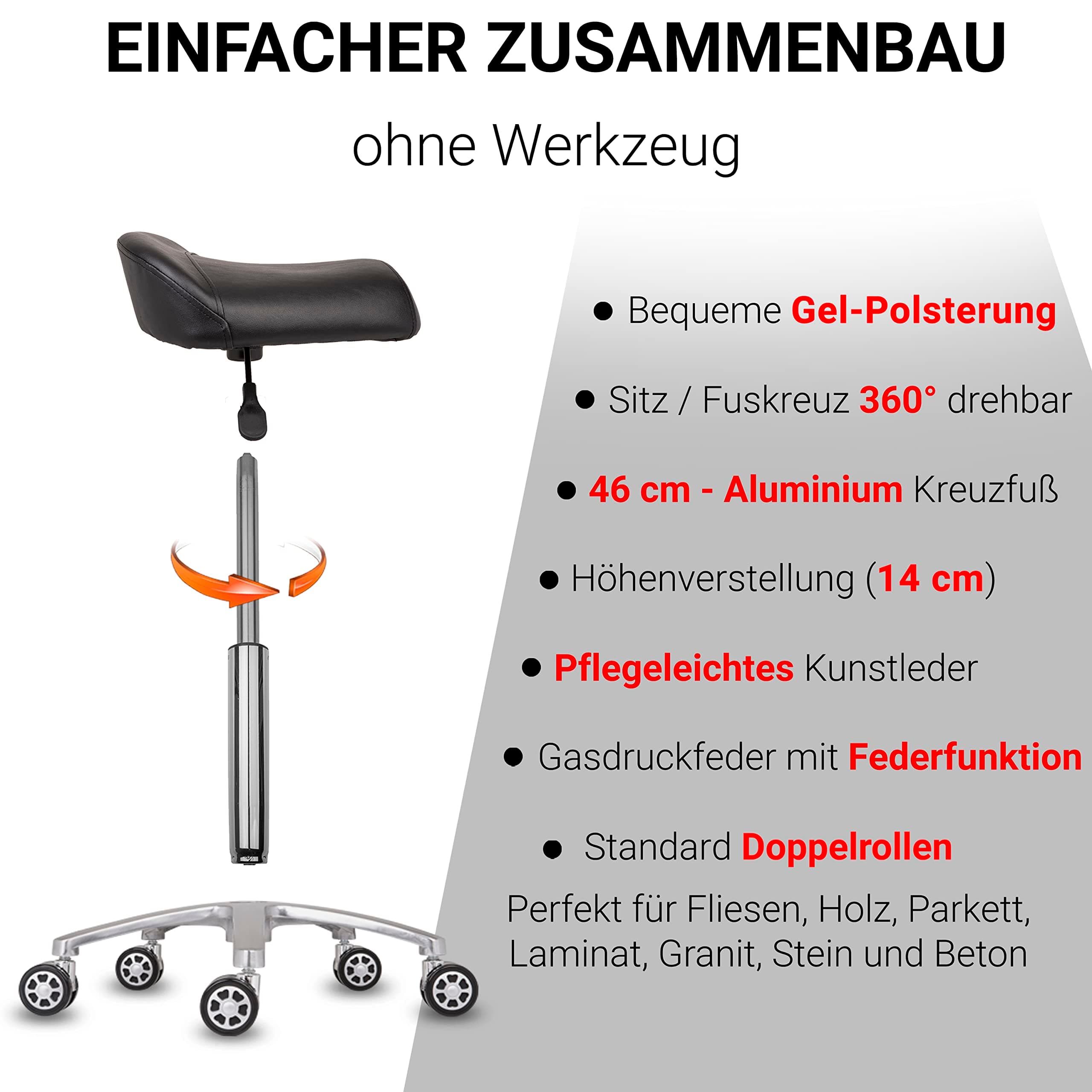 Für aufrechtes, dynamisches Sitzen