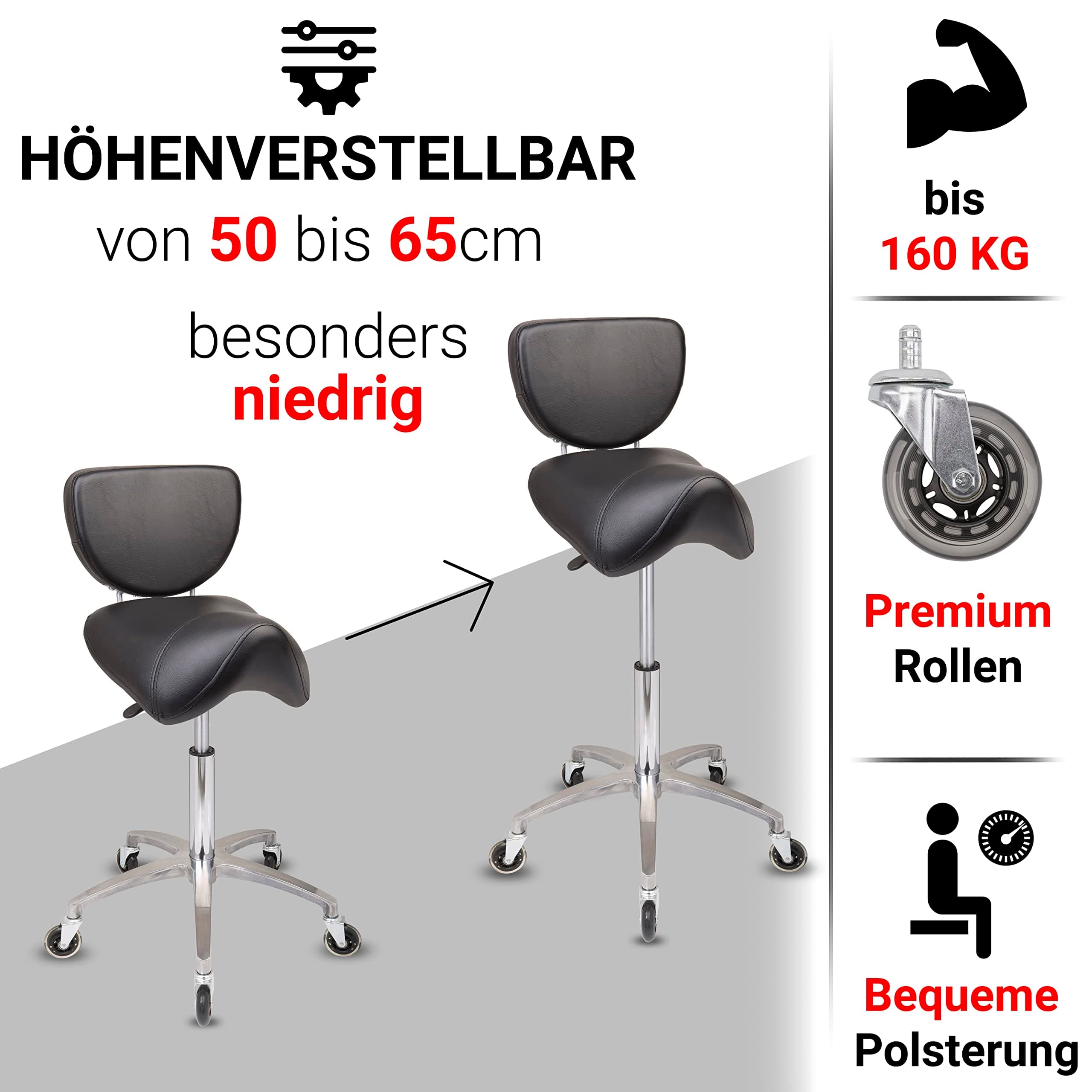 Ergonomischer Sattelsitz