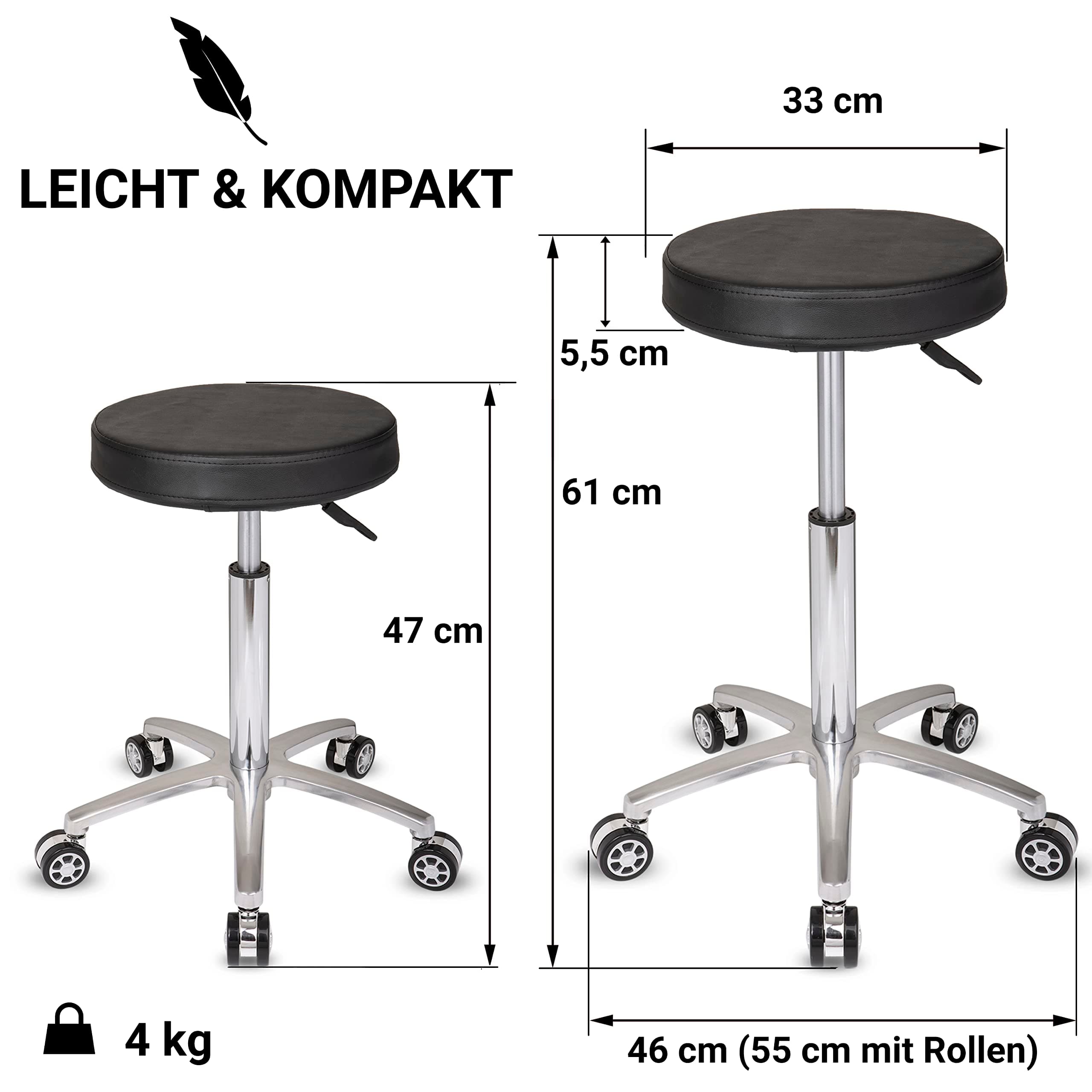 Bis 160 kg belastbar