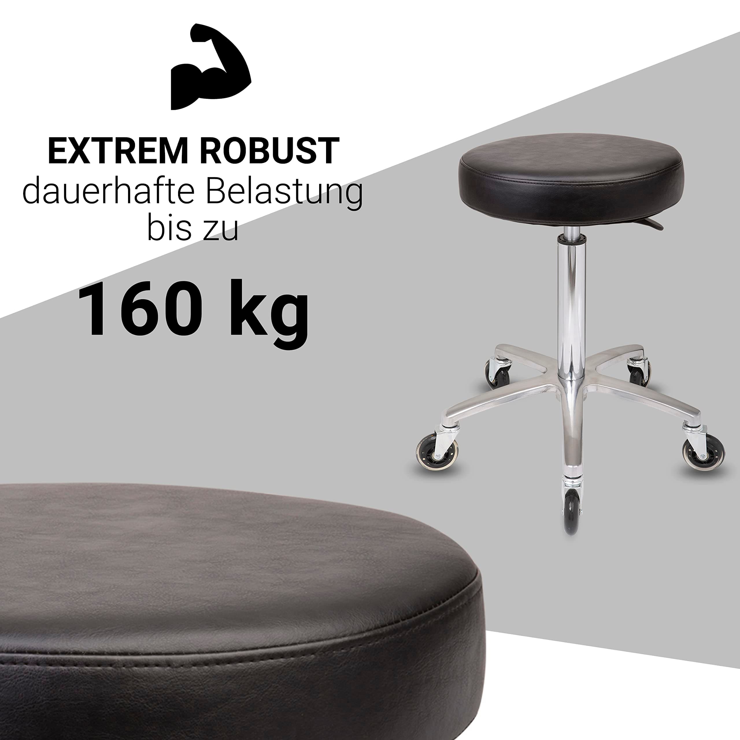Höhenverstellbar & 360° drehbar
