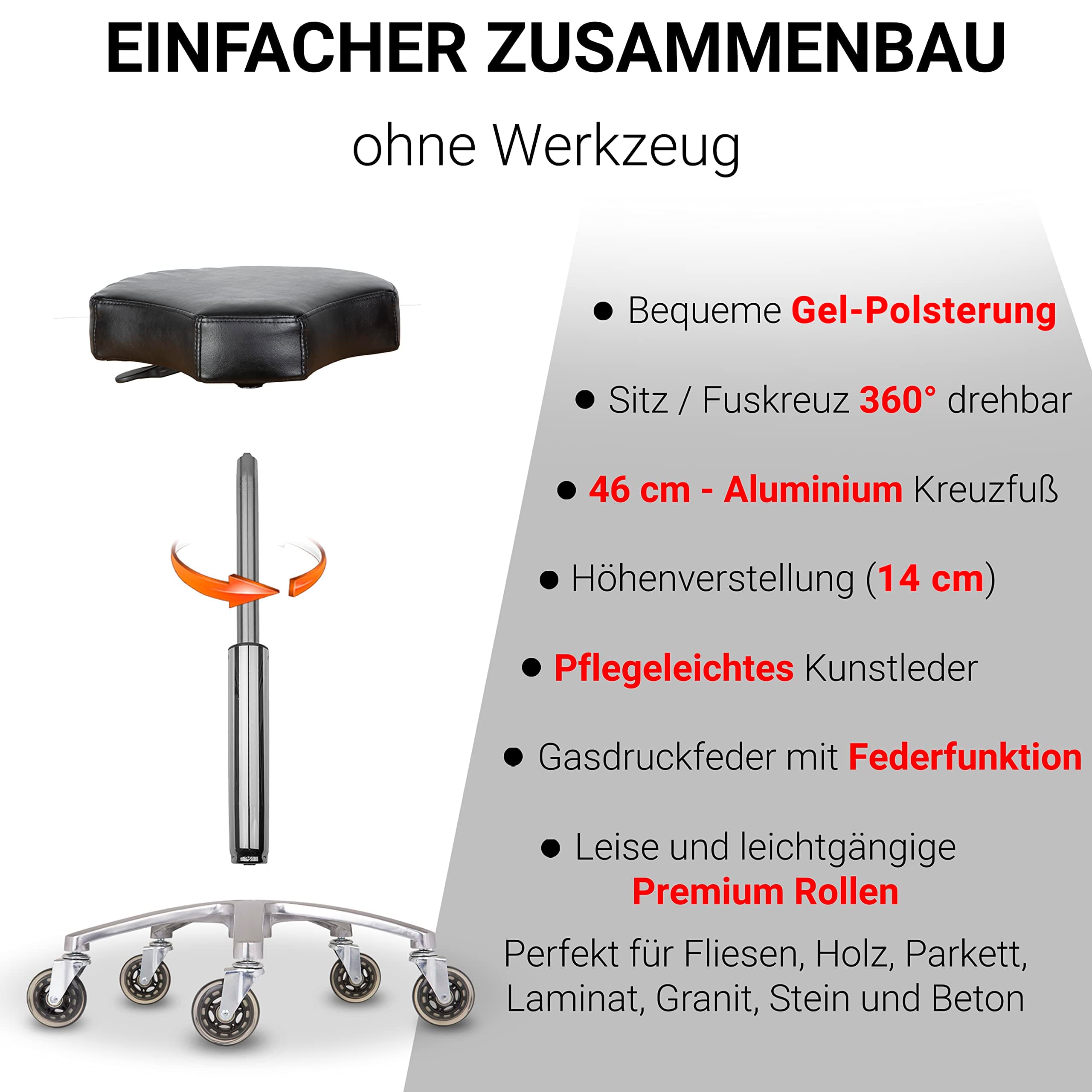Leise Premium-Rollen für jeden Boden